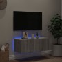 Mueble de TV de pared con luces LED gris Sonoma 80x35x31 cm de , Muebles TV - Ref: Foro24-837291, Precio: 58,26 €, Descuento: %