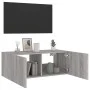 Mueble de TV de pared con luces LED gris Sonoma 80x35x31 cm de , Muebles TV - Ref: Foro24-837291, Precio: 62,19 €, Descuento: %