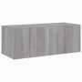 Mueble de TV de pared con luces LED gris Sonoma 80x35x31 cm de , Muebles TV - Ref: Foro24-837291, Precio: 58,26 €, Descuento: %