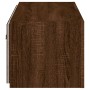 Mueble de TV de pared con luces LED marrón roble 80x35x31 cm de , Muebles TV - Ref: Foro24-837293, Precio: 59,48 €, Descuento: %