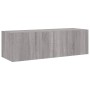 Mueble de TV de pared con luces LED gris Sonoma 100x35x31 cm de , Muebles TV - Ref: Foro24-837300, Precio: 64,54 €, Descuento: %