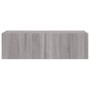 Mueble de TV de pared con luces LED gris Sonoma 100x35x31 cm de , Muebles TV - Ref: Foro24-837300, Precio: 64,54 €, Descuento: %