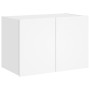 Mueble de TV de pared con luces LED blanco 60x35x41 cm de , Muebles TV - Ref: Foro24-837302, Precio: 45,93 €, Descuento: %