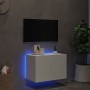 Mueble de TV de pared con luces LED blanco 60x35x41 cm de , Muebles TV - Ref: Foro24-837302, Precio: 45,93 €, Descuento: %