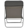 Tumbonas plegables 2 unidades acero y tela gris de vidaXL, Tumbonas - Ref: Foro24-44302, Precio: 80,24 €, Descuento: %