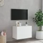 Mueble de TV de pared con luces LED blanco 60x35x41 cm de , Muebles TV - Ref: Foro24-837302, Precio: 44,92 €, Descuento: %