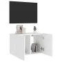 Mueble de TV de pared con luces LED blanco 60x35x41 cm de , Muebles TV - Ref: Foro24-837302, Precio: 44,92 €, Descuento: %