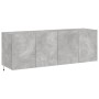 Muebles TV de pared luces LED 2 uds gris hormigón 60x35x41 cm de , Muebles TV - Ref: Foro24-837309, Precio: 89,65 €, Descuent...
