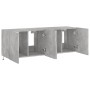 Muebles TV de pared luces LED 2 uds gris hormigón 60x35x41 cm de , Muebles TV - Ref: Foro24-837309, Precio: 89,65 €, Descuent...