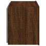 Mueble de TV de pared con luces LED marrón roble 60x35x41 cm de , Muebles TV - Ref: Foro24-837314, Precio: 52,20 €, Descuento: %