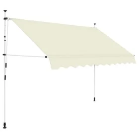 Toldo retráctil de operación manual 300 cm crema de vidaXL, Toldos - Ref: Foro24-143696, Precio: 86,67 €, Descuento: %