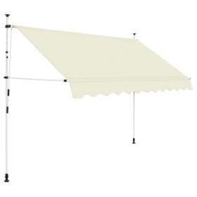 Toldo retráctil de operación manual 300 cm crema de vidaXL, Toldos - Ref: Foro24-143696, Precio: 87,62 €, Descuento: %