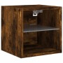 Muebles TV pared con LED 7 pzas madera ingeniería roble ahumado de , Muebles TV - Ref: Foro24-3216587, Precio: 127,78 €, Desc...
