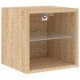 Muebles TV pared con LED 7 pzas madera ingeniería roble Sonoma de , Muebles TV - Ref: Foro24-3216585, Precio: 128,18 €, Descu...