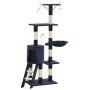 Rascador para gatos con poste de sisal 138 cm azul oscuro de vidaXL, Mobiliario para gatos - Ref: Foro24-170582, Precio: 77,5...