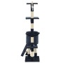 Rascador para gatos con poste de sisal 138 cm azul oscuro de vidaXL, Mobiliario para gatos - Ref: Foro24-170582, Precio: 77,5...