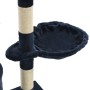 Rascador para gatos con poste de sisal 138 cm azul oscuro de vidaXL, Mobiliario para gatos - Ref: Foro24-170582, Precio: 77,5...