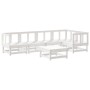 Juego de muebles de jardín 6 piezas madera maciza pino blanco de , Conjuntos de jardín - Ref: Foro24-3186446, Precio: 342,13 ...