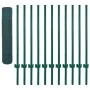 Wire mesh fence with steel posts 25x0.75 m green by vidaXL, fence panels - Ref: Foro24-144614, Price: 73,28 €, Discount: %