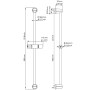 RIDDER Barra deslizable de ducha Granada cromado 91170 de RIDDER, Artículos de ducha - Ref: Foro24-421513, Precio: 18,84 €, D...