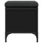 Banco con almacenaje madera de ingeniería negro 42x42x45 cm de , Bancos para recibidores y almacenamiento - Ref: Foro24-83513...