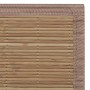 Alfombra de bambú color natural 100x160 cm de vidaXL, Alfombras - Ref: Foro24-245822, Precio: 33,15 €, Descuento: %