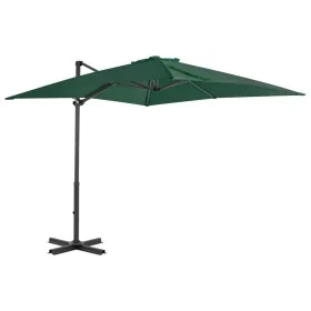 Sombrilla voladiza con poste de aluminio verde 250x250 cm de vidaXL, Sombrillas - Ref: Foro24-44617, Precio: 127,93 €, Descue...