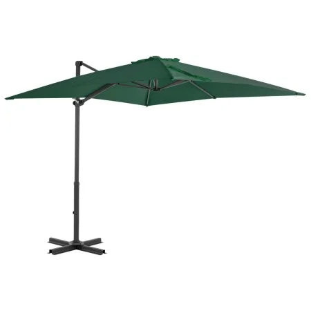 Sombrilla voladiza con poste de aluminio verde 250x250 cm de vidaXL, Sombrillas - Ref: Foro24-44617, Precio: 127,93 €, Descue...