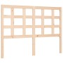 Estructura de cama de matrimonio con cabecero madera maciza de , Camas y somieres - Ref: Foro24-3193961, Precio: 138,23 €, De...