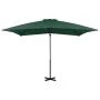 Sombrilla voladiza con poste de aluminio verde 250x250 cm de vidaXL, Sombrillas - Ref: Foro24-44617, Precio: 127,93 €, Descue...