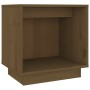 Mesita de noche de madera maciza de pino marrón miel 40x30x40cm de vidaXL, Mesitas de noche - Ref: Foro24-813341, Precio: 32,...