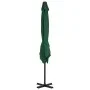 Sombrilla voladiza con poste de aluminio verde 250x250 cm de vidaXL, Sombrillas - Ref: Foro24-44617, Precio: 127,93 €, Descue...
