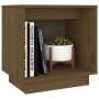 Mesita de noche de madera maciza de pino marrón miel 40x30x40cm de vidaXL, Mesitas de noche - Ref: Foro24-813341, Precio: 32,...