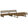 Juego de muebles jardín 4 pzas madera maciza pino marrón miel de , Conjuntos de jardín - Ref: Foro24-3186630, Precio: 446,30 ...