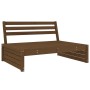 Juego de muebles jardín 4 pzas madera maciza pino marrón miel de , Conjuntos de jardín - Ref: Foro24-3186630, Precio: 446,30 ...