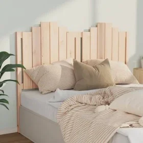 Solid pine wood bed headboard 141x4x110 cm by , Headboards and footboards - Ref: Foro24-818465, Price: 68,80 €, Discount: %