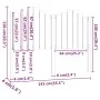 Bettkopfteil aus massivem Kiefernholz, 141 x 4 x 110 cm von , Kopf- und Fußteile - Ref: Foro24-818465, Preis: 68,80 €, Rabatt: %