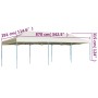 Carpa para fiestas pop-up plegable crema 3x9 m de vidaXL, Carpas y cenadores - Ref: Foro24-44974, Precio: 307,13 €, Descuento: %