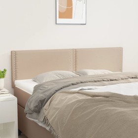 Cabeceros 2 unidades cuero sintético capuchino 72x5x78/88 cm de , Cabeceros y pies de cama - Ref: Foro24-345937, Precio: 46,8...