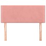 Cabecero de terciopelo rosa 100x5x78/88 cm de , Cabeceros y pies de cama - Ref: Foro24-345923, Precio: 41,50 €, Descuento: %