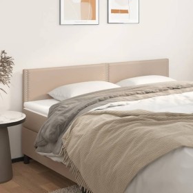 Cabeceros 2 unidades cuero sintético capuchino 90x5x78/88 cm de , Cabeceros y pies de cama - Ref: Foro24-345977, Precio: 60,6...