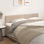 Cabeceros 2 unidades cuero sintético capuchino 90x5x78/88 cm de , Cabeceros y pies de cama - Ref: Foro24-345977, Precio: 60,6...