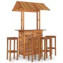 Juego muebles de bar de jardín 5 pzas madera maciza de acacia de , Conjuntos de jardín - Ref: Foro24-3116009, Precio: 588,00 ...