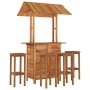 Juego muebles de bar de jardín 5 pzas madera maciza de acacia de , Conjuntos de jardín - Ref: Foro24-3116009, Precio: 588,00 ...