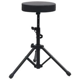 Taburete de tambor ajustable redondo negro de vidaXL, Banquetas y taburetes - Ref: Foro24-70092, Precio: 35,02 €, Descuento: %