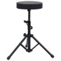 Taburete de tambor ajustable redondo negro de vidaXL, Banquetas y taburetes - Ref: Foro24-70092, Precio: 35,70 €, Descuento: %