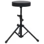Taburete de tambor ajustable redondo negro de vidaXL, Banquetas y taburetes - Ref: Foro24-70092, Precio: 35,02 €, Descuento: %
