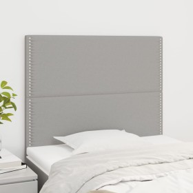 Cabeceros 2 unidades de tela gris claro 80x5x78/88 cm de , Cabeceros y pies de cama - Ref: Foro24-3116166, Precio: 45,57 €, D...