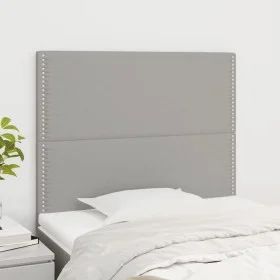 Cabeceros 2 unidades de tela gris claro 80x5x78/88 cm de , Cabeceros y pies de cama - Ref: Foro24-3116166, Precio: 44,81 €, D...