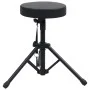 Taburete de tambor ajustable redondo negro de vidaXL, Banquetas y taburetes - Ref: Foro24-70092, Precio: 35,02 €, Descuento: %